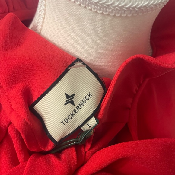 NWT Tuckernuck Daphne Bow Back Dress Poppy - Picture 6 of 6